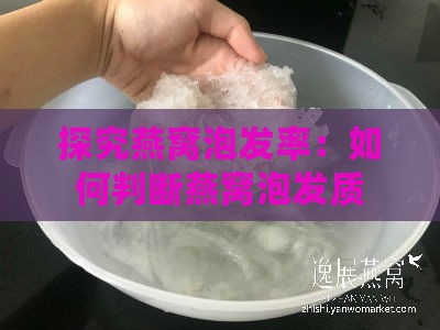 探究燕窝泡发率：如何判断燕窝泡发质量与效果