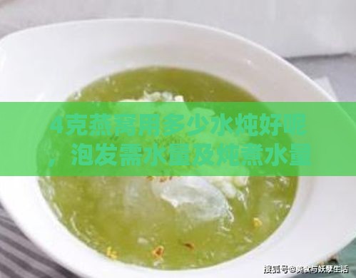 4克燕窝用多少水炖好呢，泡发需水量及炖煮水量指南