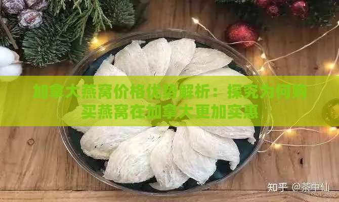 加拿大燕窝价格优势解析：探究为何购买燕窝在加拿大更加实惠